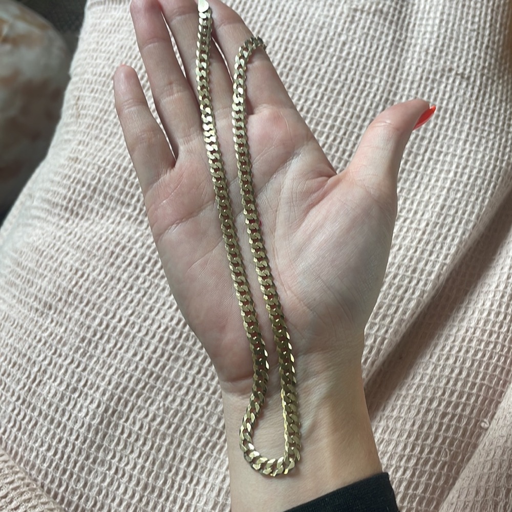 14k Gold plated chain link necklace